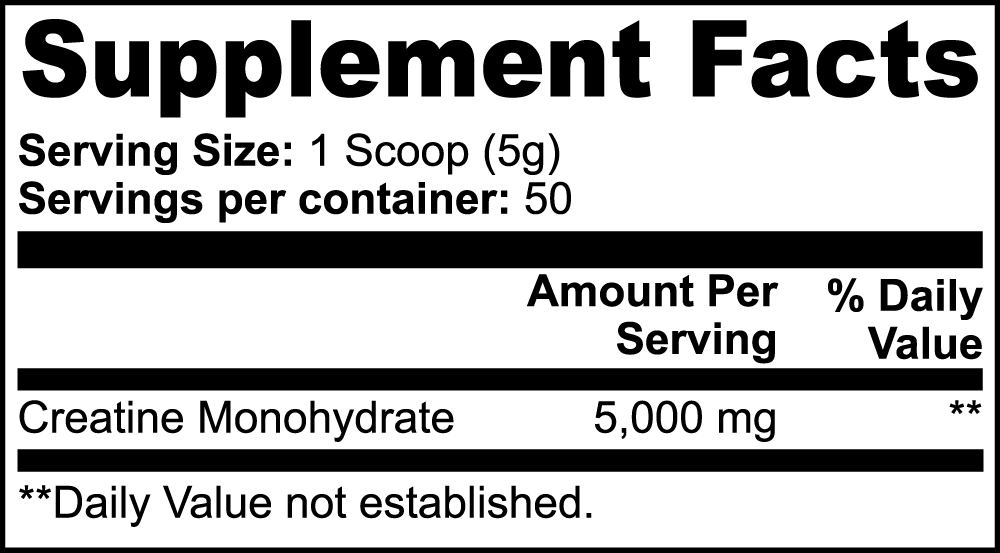 PeakFuel Nutrition Creatine Monohydrate 250g